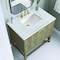James Martin Vanities Emmeline 36in Single Vanity, Pebble Oak w/ 3 CM Arctic Fall Top D100-V36-PBO-3AF - alternate 2